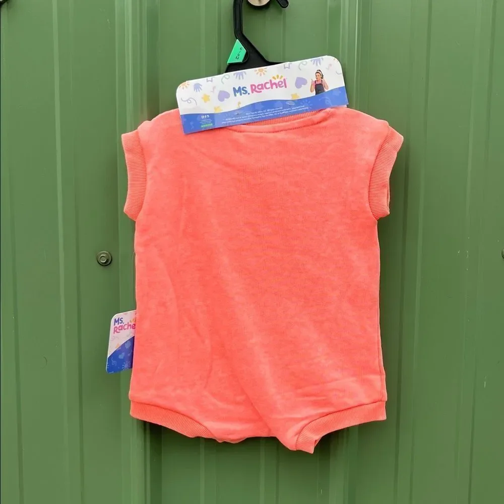 Baby Bodysuit Romper Sun Hat 6-Piece Set Size 6-9M